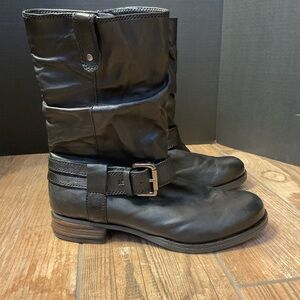 Josef Seibel Sanja 14 calf height moto style boot in black EU 40 US 9 9 1/2